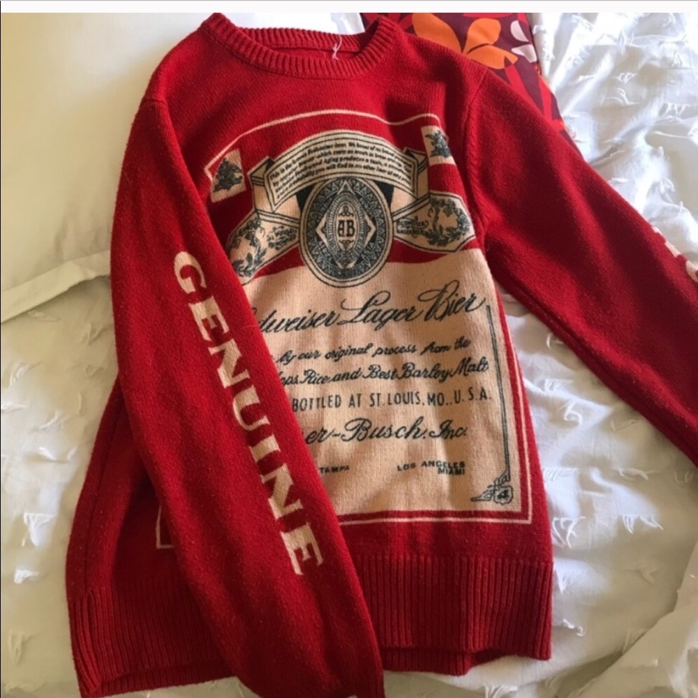 Budweiser sweater